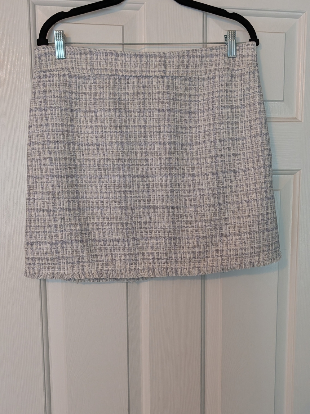 Light Gray Tweed Mini Skirt - Classic Neutral Style